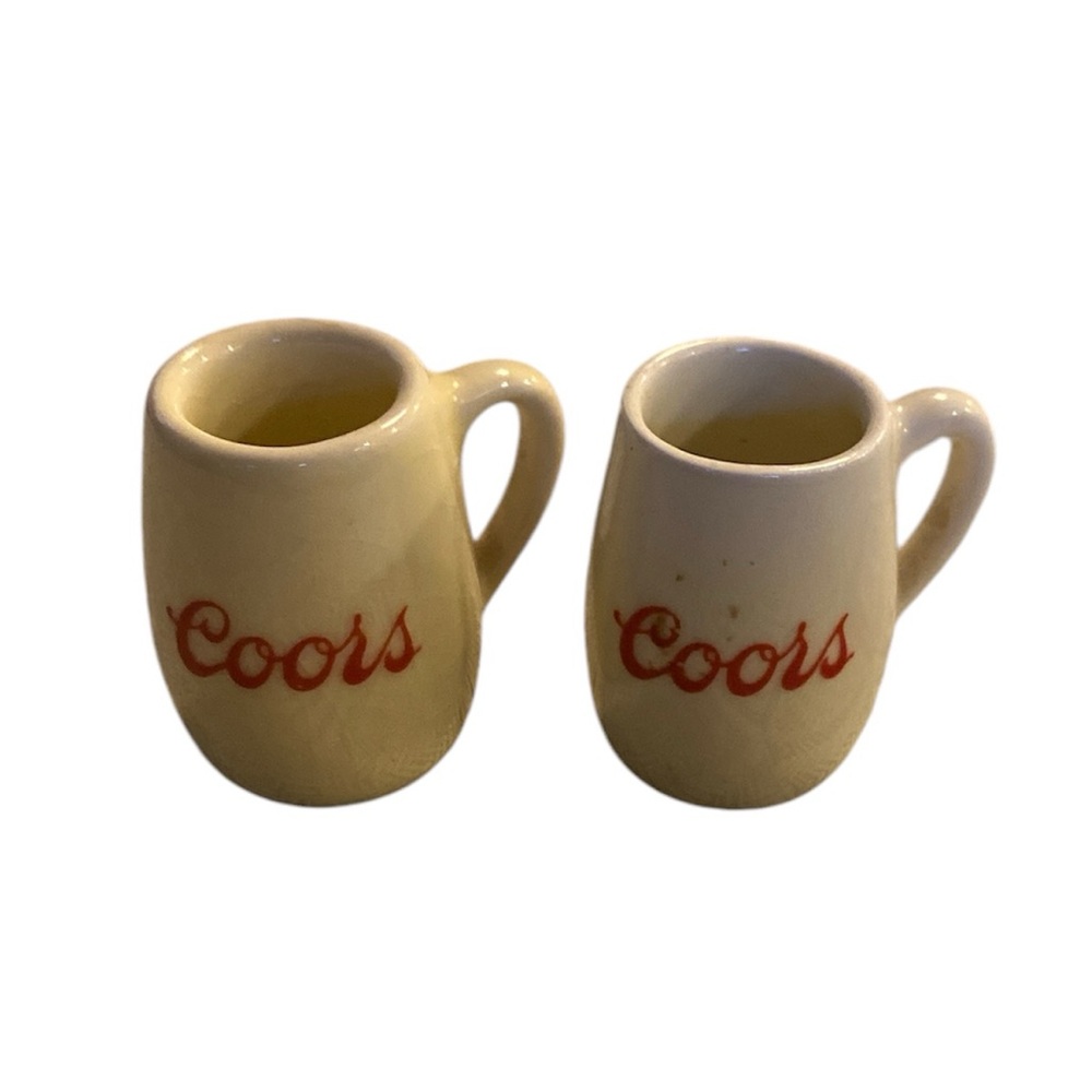 Vintage miniature Coors mugs